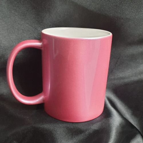 طباعة على كوب لامع وردي