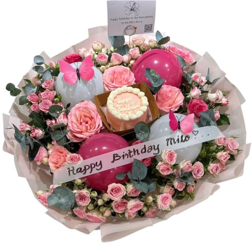 بوكية الهبه + ميني كيك