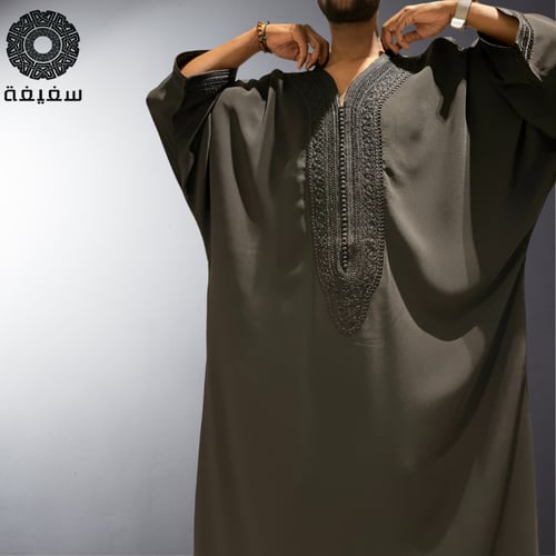 جلابية مغربية رجالي أسود