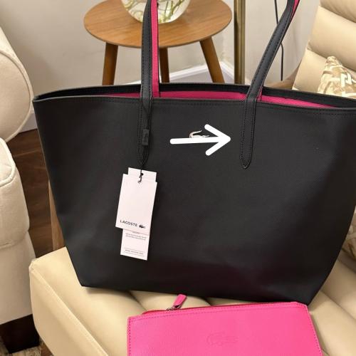 شنطة فاخره دبل فيس اسود فوشي
