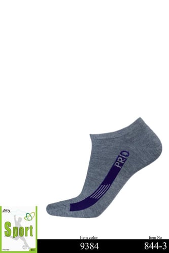 جورب رياضي رجالي قطن تحت الكعب 3-844