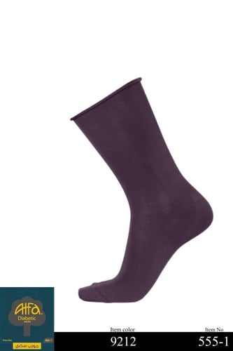 جورب سكري صيفي رجالي بامبو نصف الساق مبروم 1-555