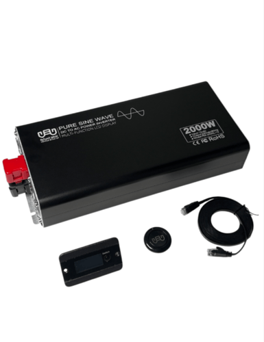 محول تجهيز المركبة بيور 2000 واط