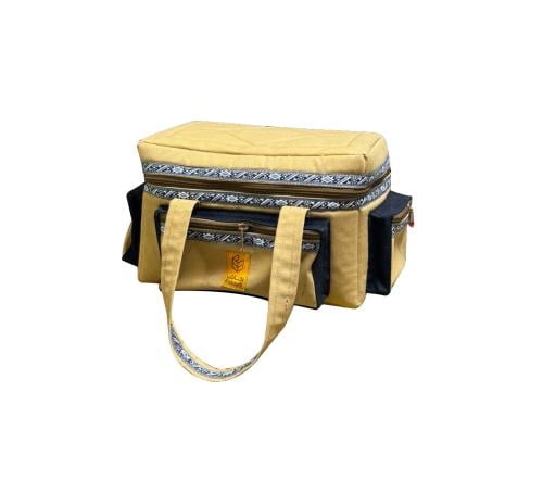 شنطة عزبة صغيرة رملي مع أسود