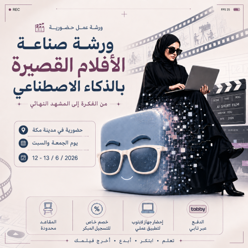 ورشة صناعة الافلام القصيرة بالذكاء الاصطناعي - مكة...