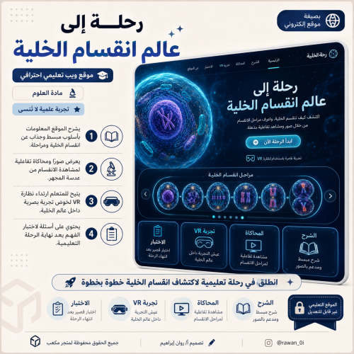 رحلة تعليمية داخل الخلية ومشاهدة انقسام الخلية -مو...