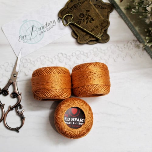 خيوط كوتونبرليه برتقالي غامق