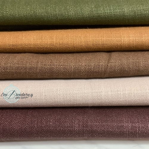 قماش لينين لون غامق