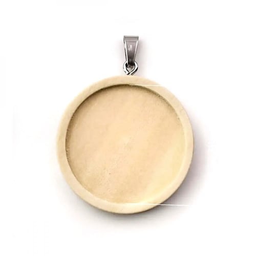 قلادتين خشبية مقاس 4cm