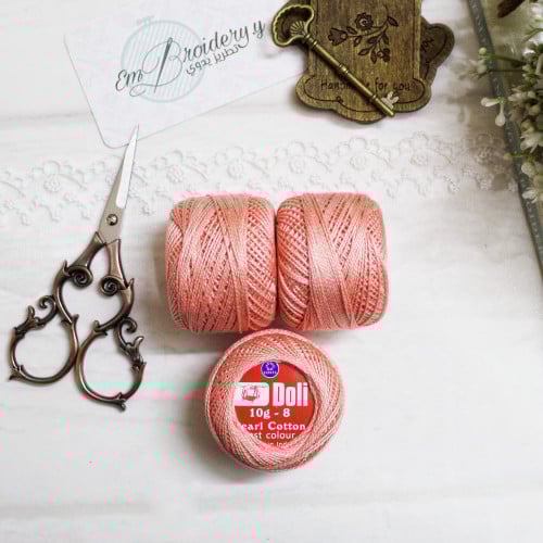 خيوط كوتون برليه مشمشي