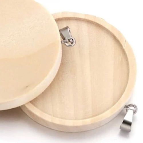 قلادتين خشبية مقاس 4cm