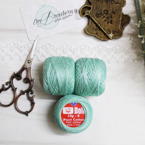 خيوط كوتون برليه نعناعي