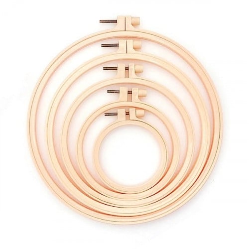 طارات تطريز اكريلك بيج