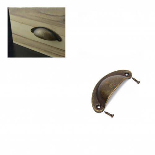 2 مقبض للادراج و الخزائن صغيرة / برونزي