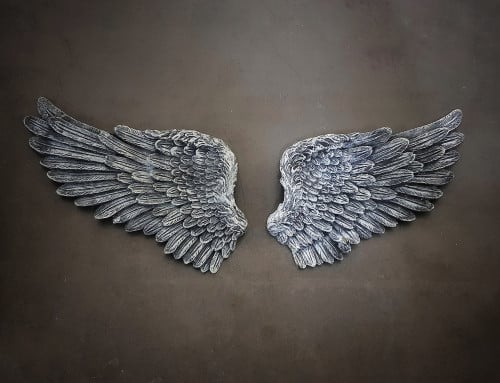 مجسم ملاك بودره حجر