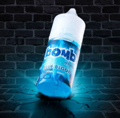 نكهة بومب بلو بلود توت ازرق ايس ٥٠ نوكتين BOMB Blu...