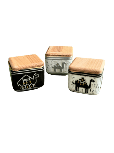 علبة سيراميك ( أسود و أبيض )