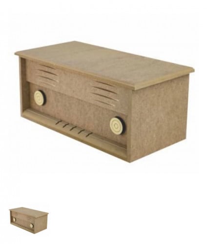 صندوق على شكل راديو