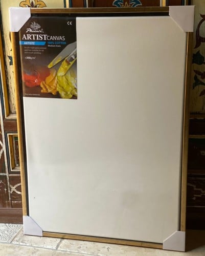 لوحة كانفاس بجودة عالية ذات إطار ذهبي