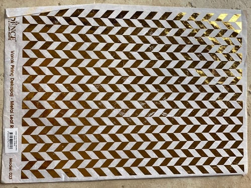 ورق أرز ميتالك مذهب