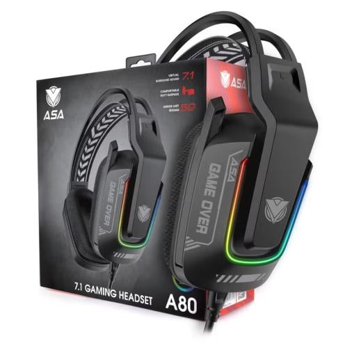 سماعة رأس محيطية ASA A80 USB 7.1