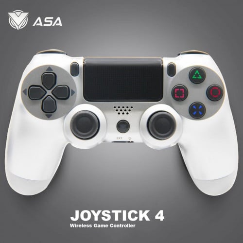 جهاز تحكم بلايستيشن 4 لا سلكي فضي ASA ps4 dualshoc...