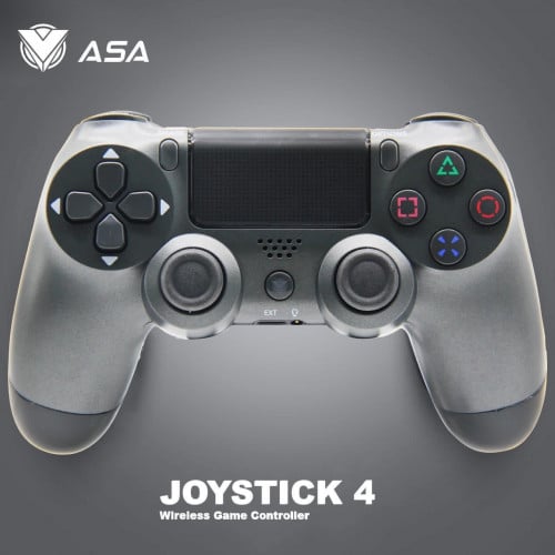 جهاز تحكم بلايستيشن 4 لا سلكي رمادي غامقASA ps4 du...