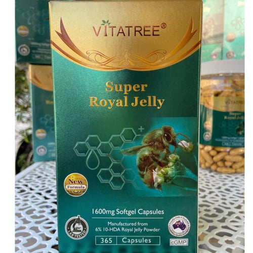 غذاء الملكات -SUPER ROYAL JELLY كبسولة 365