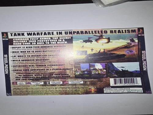 اسطوانة سوني ون لعبة "Steel Reign