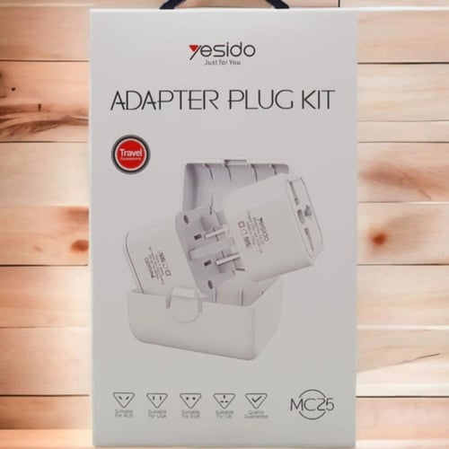 طقم محول قابس كهرباء MC25 من Yesido، متوافق عالميً...