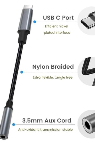 وصلة تحويل سماعات يواكس الى تايب سي الاصليه