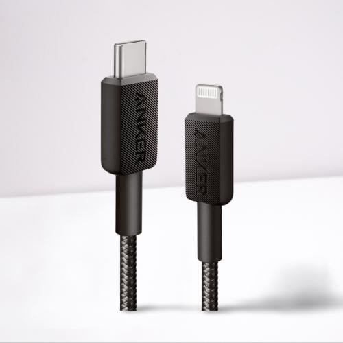 كابل / شاحن ايفون PD لايتنق قماش طول0.9 متر قماشي...