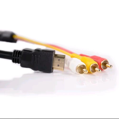 كابل HDMI ذكر إلى 3 RCA ذكر AV كابل الفيديو الصوت...