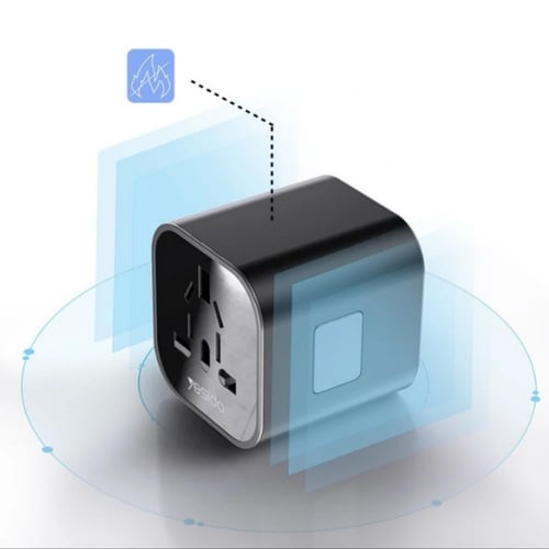 محول قابس شاحن عالمي من يسيدو MC09 شاحن محمول 4 في...