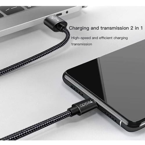 كابل شحن ايفون USB إلى Lightning بطول 1متر أسود من...