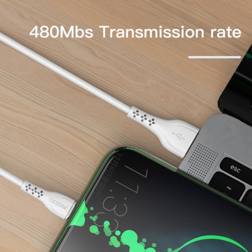 كابل شحن تايب سي YESIDO الاصلي متر ضمان سنه