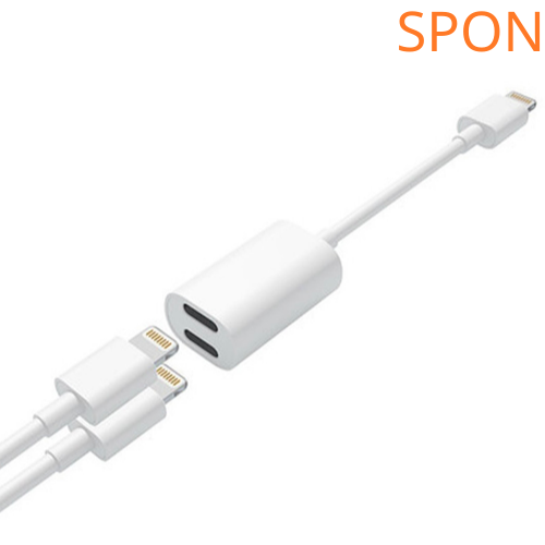 وصلة ايفون شحن وسماعات اصليه ضمان سنه