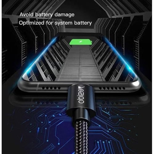 كابل شحن ايفون USB إلى Lightning بطول 1متر أسود من...