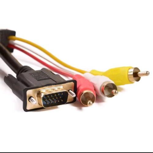 كابل محول VGA إلى RCA/AV الوان
