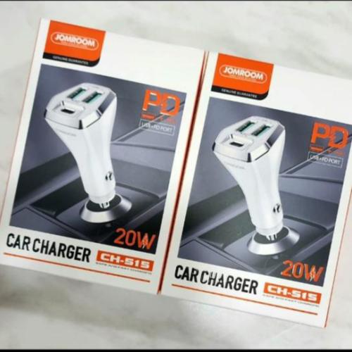 شاحن سيارة جيروم اصلي 2 يوسبي 1 تايب سي