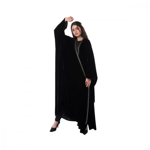 عباية بشت كلاسيك لون اسود - روز