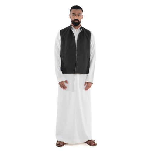 سديري صوف مطرز ملكي تلبس على الوجهين