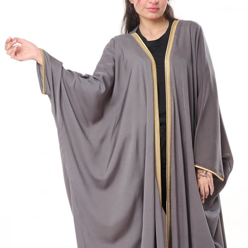 عباية بشت كلاسيك لون رصاصي