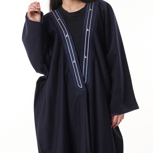 عباية بشت ملكي لون كحلي