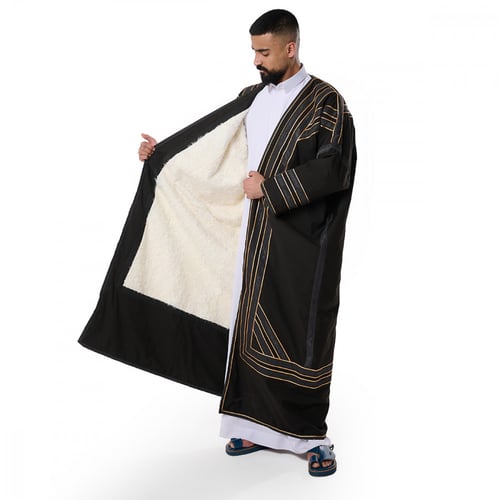 فروة كشميري طفيلي طبيعي لون اسود