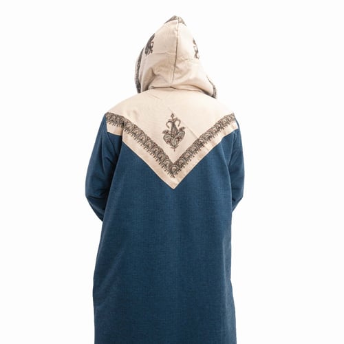 فروة شال كشميري لون كحلي