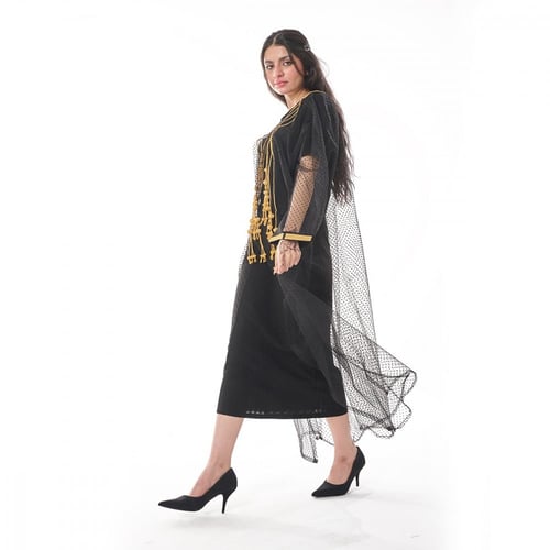 عباية قيطان ملكي لون اسود