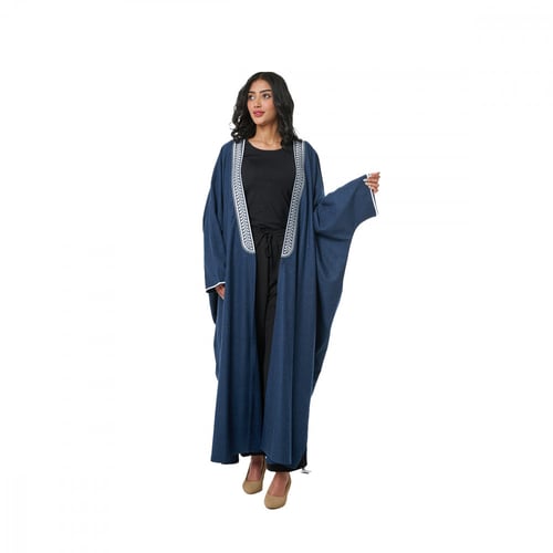 عباية بشت سنبلة لون كحلي