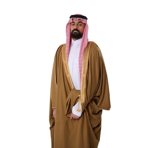 بشت شبكة مكسر زري حر كشميري لون بيج غامق