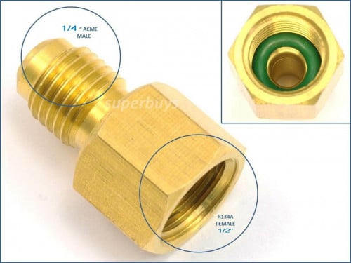 #06234A نقاص اسطوانة فريون 134 / ADAPTOR FOR GAS C...